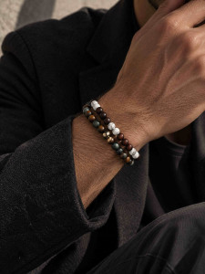 Herrenarmbänder aus Natursteinen 5256