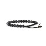 Herrenarmband aus Obsidian D5042