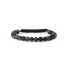 Herrenarmband aus Obsidian D5042