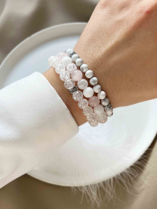 Lebijou Set of Bracelets: Quartz, Crystal, 4620