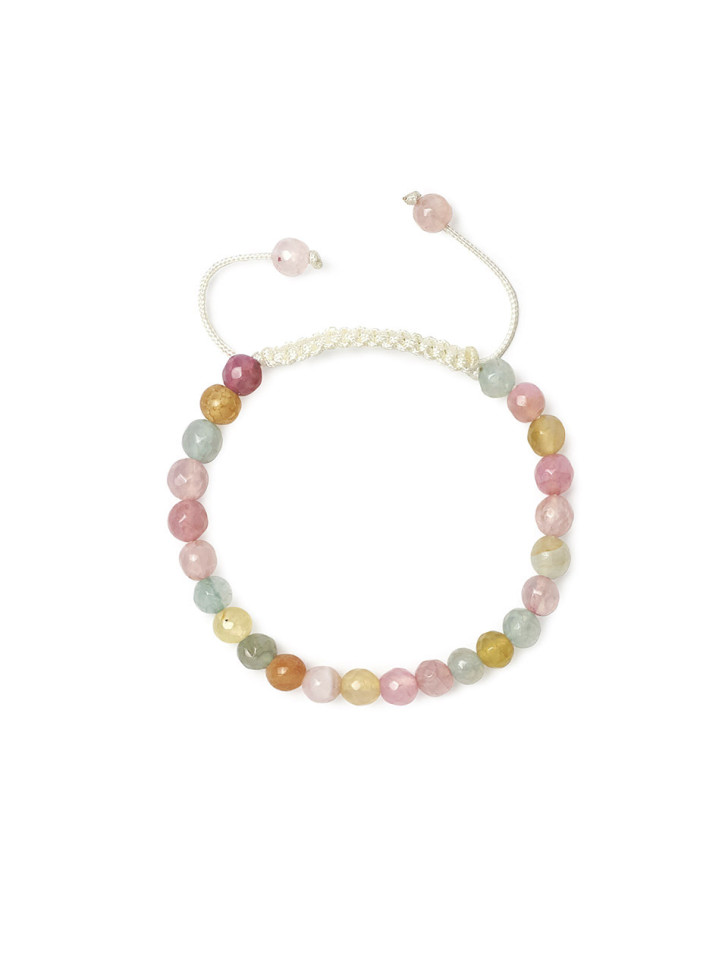 Damenarmband aus mehrfarbigem Achat D5041