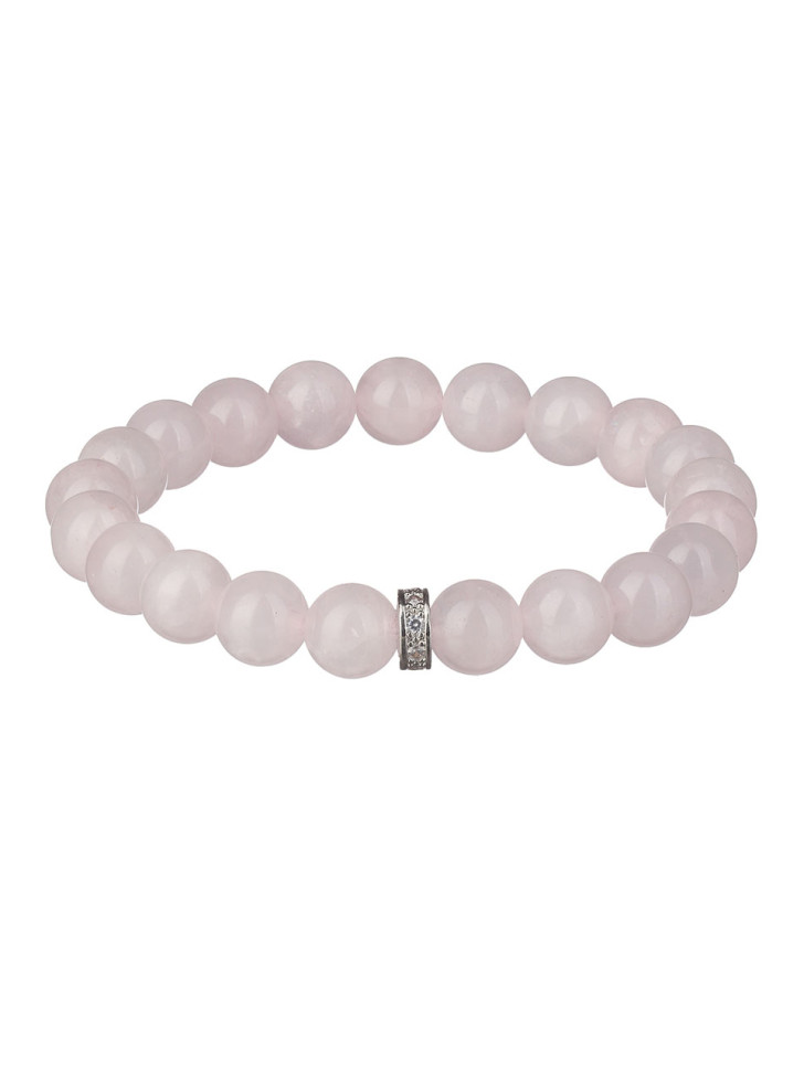 Rosa Armband aus natürlichen Steinen D5552
