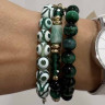 Set von Armbändern aus natürlichen Steinen D4972
