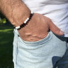 Modisches Herrenarmband aus Ochsenauge D4559