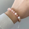 Armband aus natürlichem rosa Opal D5066