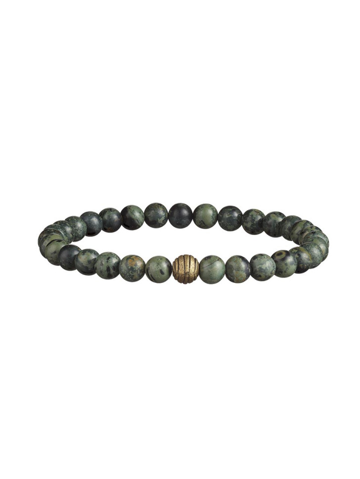 Herrenarmband aus natürlichen Jadematerialien, Kambaba D4917