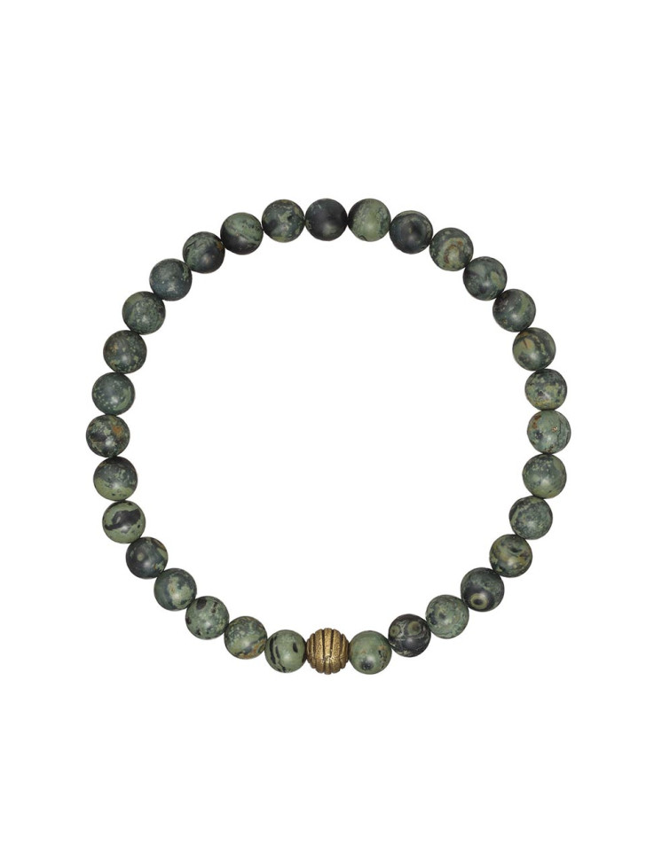 Herrenarmband aus natürlichen Jadematerialien, Kambaba D4917