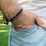 Herrenarmband aus Jade D4533