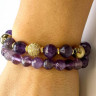 Amethystarmband-Set D4616