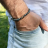 Herrenarmband aus Jade D5013