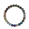 Herrenarmband mit verschiedenen Steinen D4779
