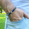 Herrenarmband mit verschiedenen Steinen D4779