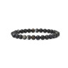 Damenarmband aus braun-schwarzem Achat D4939