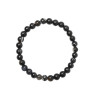 Damenarmband aus braun-schwarzem Achat D4939