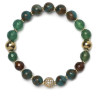 Grünes Armband aus Naturstein D5030