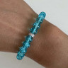 Blaues Armband mit Zirkonia D4962