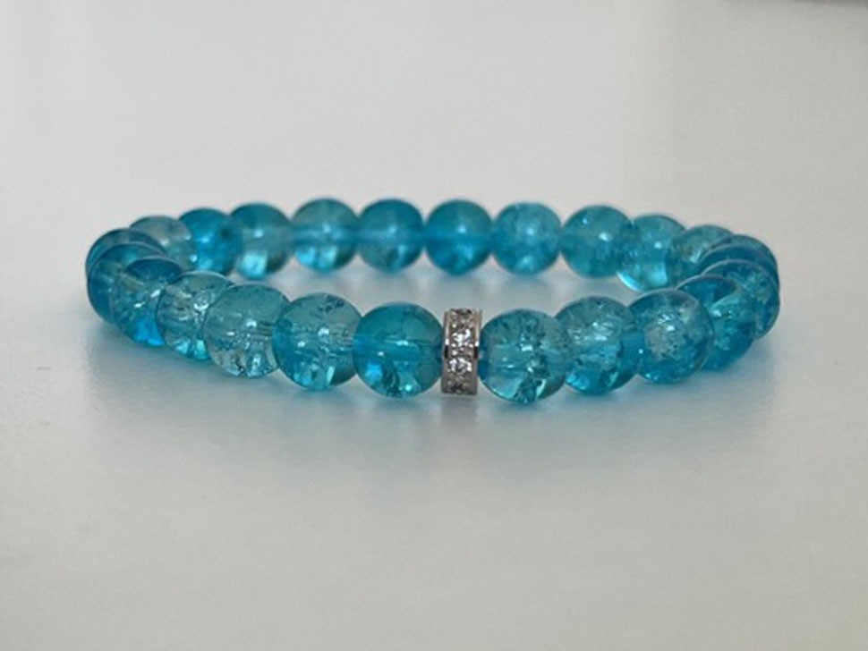 Blaues Armband mit Zirkonia D4962