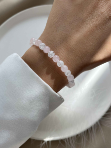 Bracelet made of quartz and crystal 5577