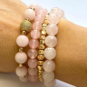 Armbandset aus Quarz und Hämatit D4638