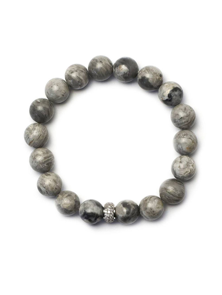 Graues Jade-Armband D4455