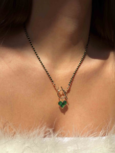 Choker aus Aventurin mit Kleeblatt-Anhänger 5385.