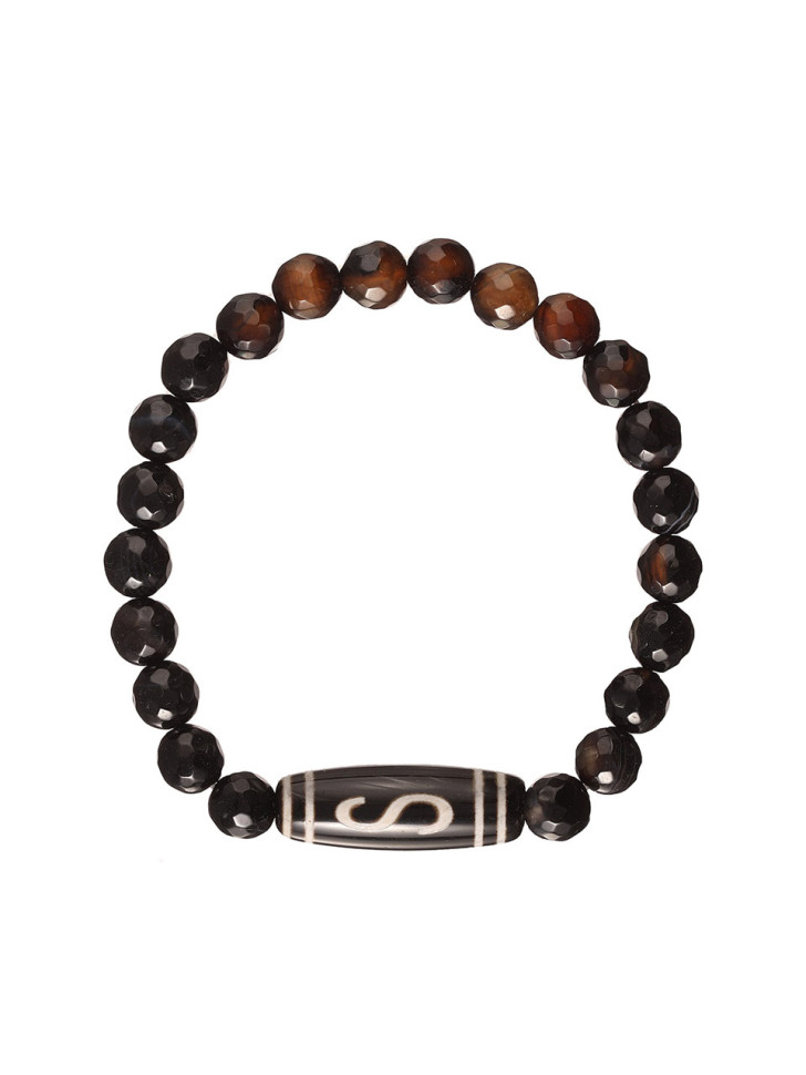Braunes Herrenarmband D4691