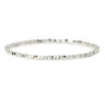 Hämatit-Armband 2 mm Silber D5053