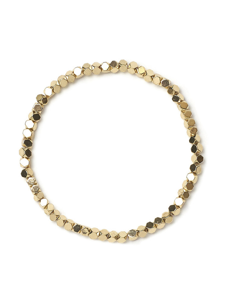 Hämatit-Armband 4 mm Gold D5054