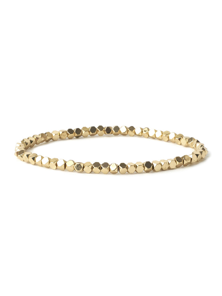 Hämatit-Armband 4 mm Gold D5054