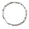 Hämatit-Armband 4 mm Silber D5052