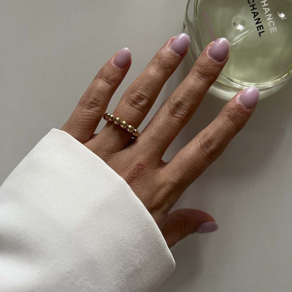 Goldring mit Hämatit D5130