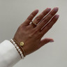 Goldring mit Hämatit D5130