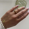 Goldring mit Hämatit D5130
