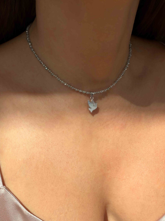 Blauer Choker aus Zirkonia 5079
