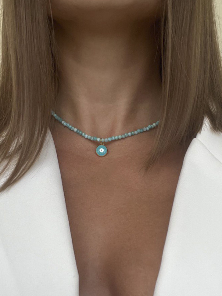 Amazonit-Choker D4647