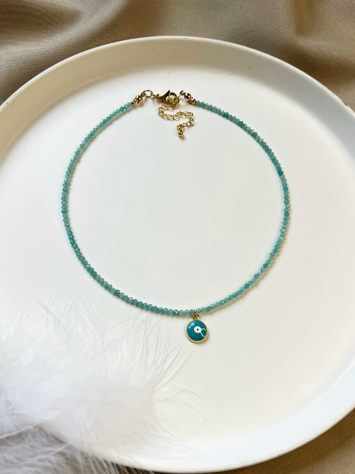 Amazonit-Choker D4647