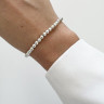 Armband aus Perlen mit Silberbuchstaben D4904
