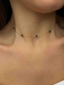 Natural Garnet Necklace 5639