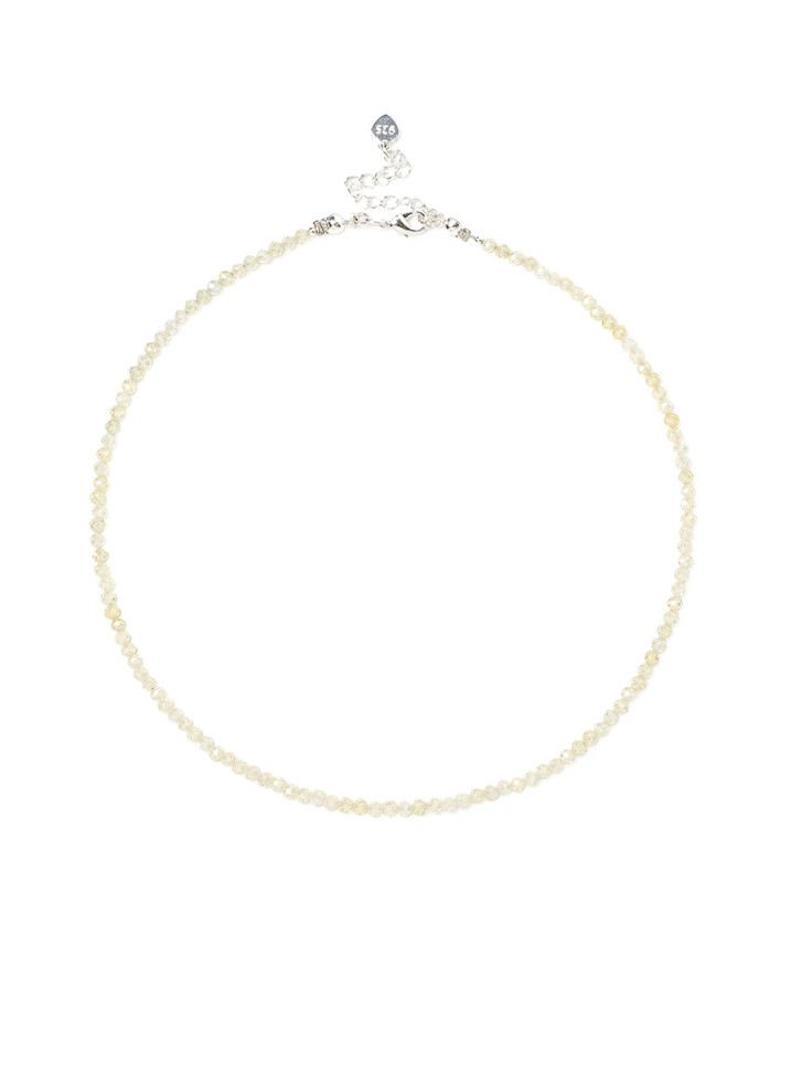 Gelber Zirkonia-Choker D5073