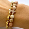 Armbandset aus Sonnenstein und Hämatit D4632