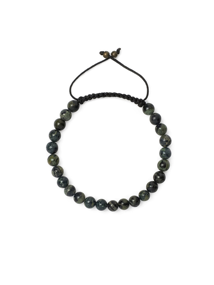 Herrenarmband in dunkelgrün D5038