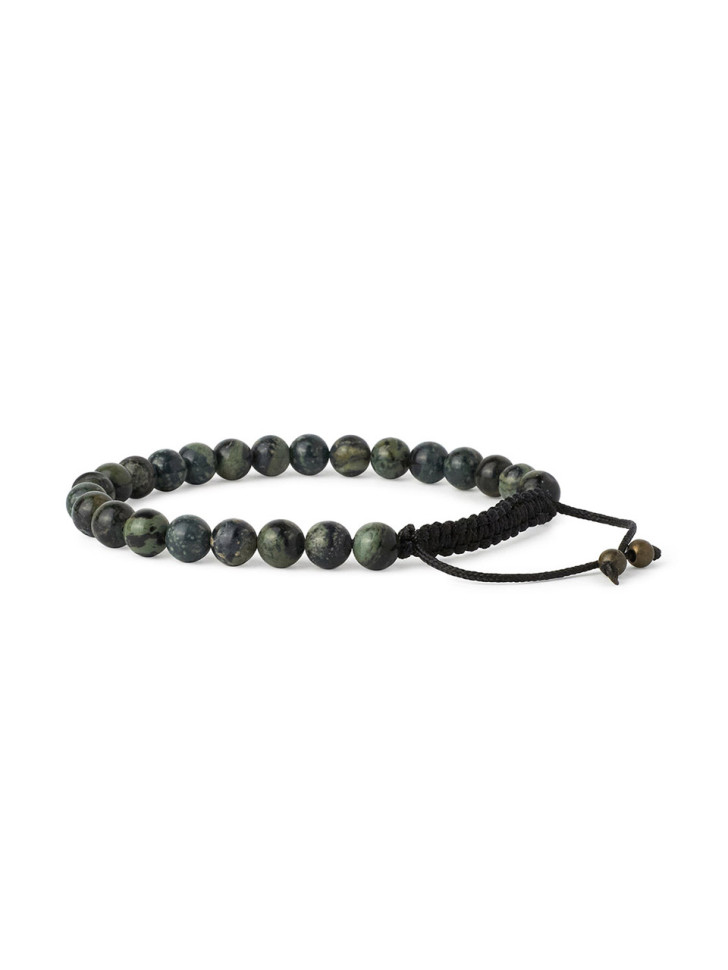 Herrenarmband in dunkelgrün D5038