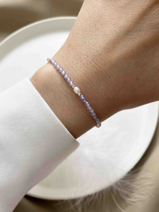 Purple zircon bracelet 5082