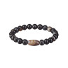 Herrenarmband auf Gummiband mit Steinen D4674
