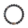 Herrenarmband auf Gummiband mit Steinen D4674