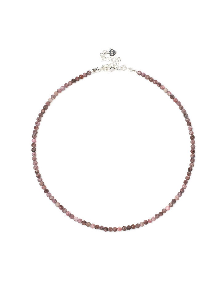 Choker aus natürlichen Rhodonit-Steinen D5069