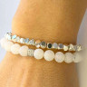 Armbandset aus Agat und Hämatit für Frauen D4558