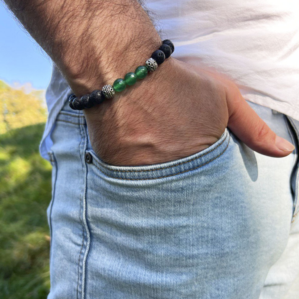 Lava-Perlenarmband D3471