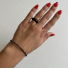 Schwarzes Spinell-Armband D5055