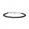 Schwarzes Spinell-Armband D5055